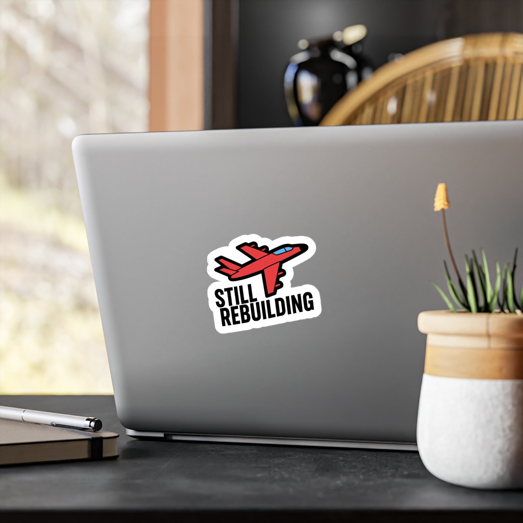 Essendon Bombers “Still Rebuilding” Sticker – Red & Black AFL Fan Decal