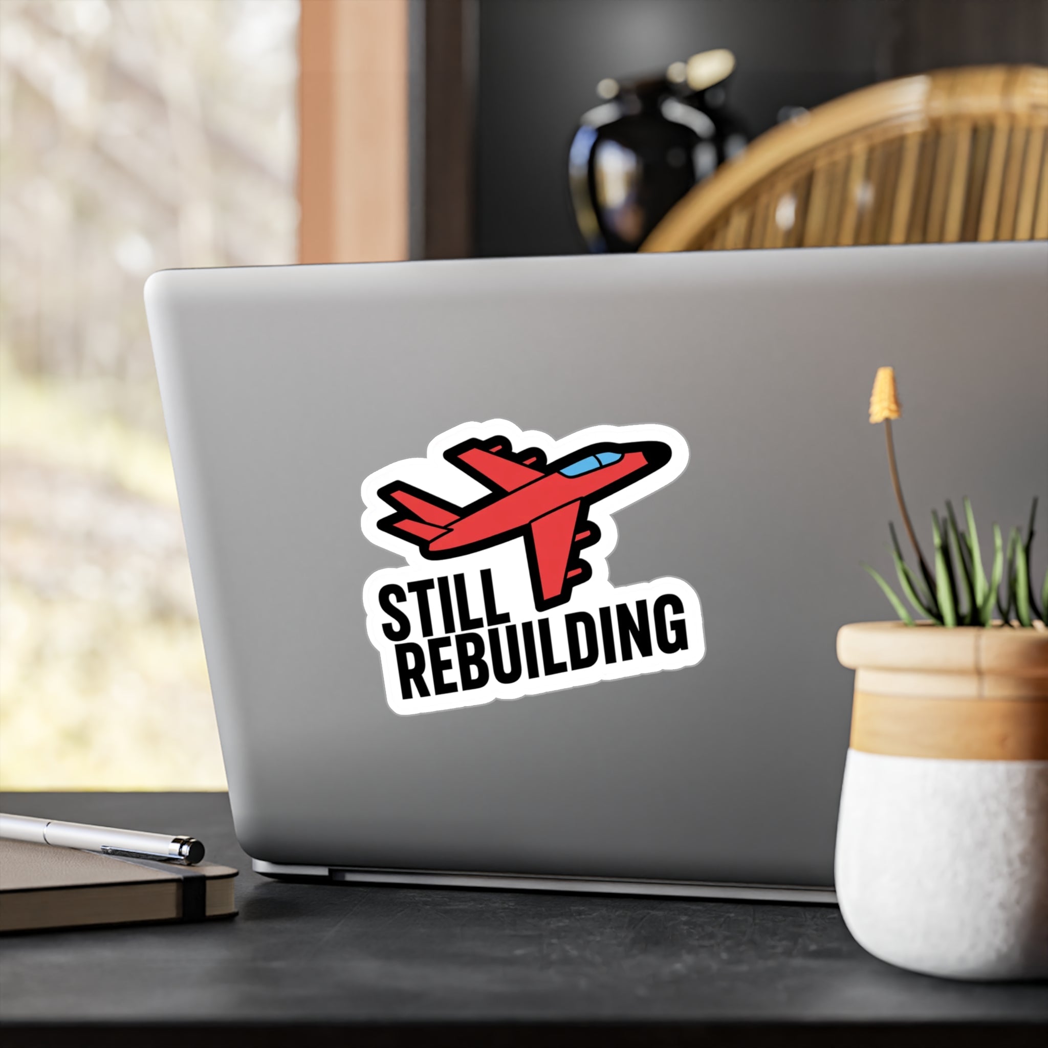 Essendon Bombers “Still Rebuilding” Sticker – Red & Black AFL Fan Decal
